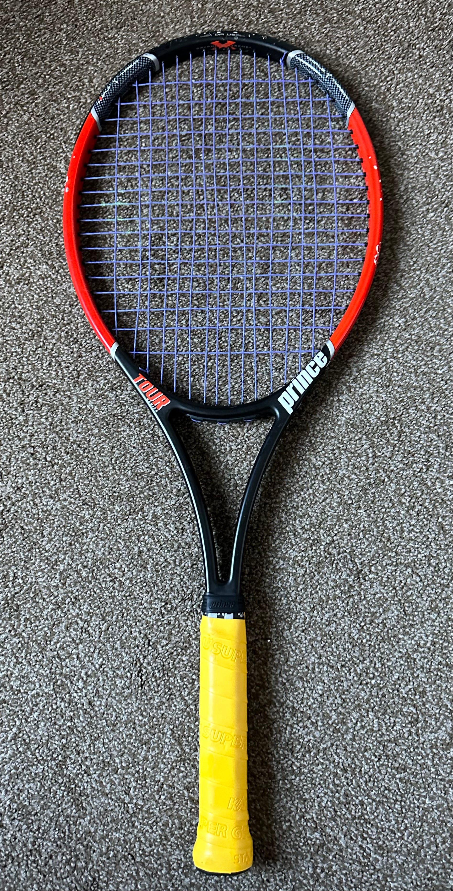 Prince Tour Diablo Mid Plus Tennis Racket, 100 sq in,used Prince Tour Diablo Mid Plus Tennis Racket, 100 sq in,used