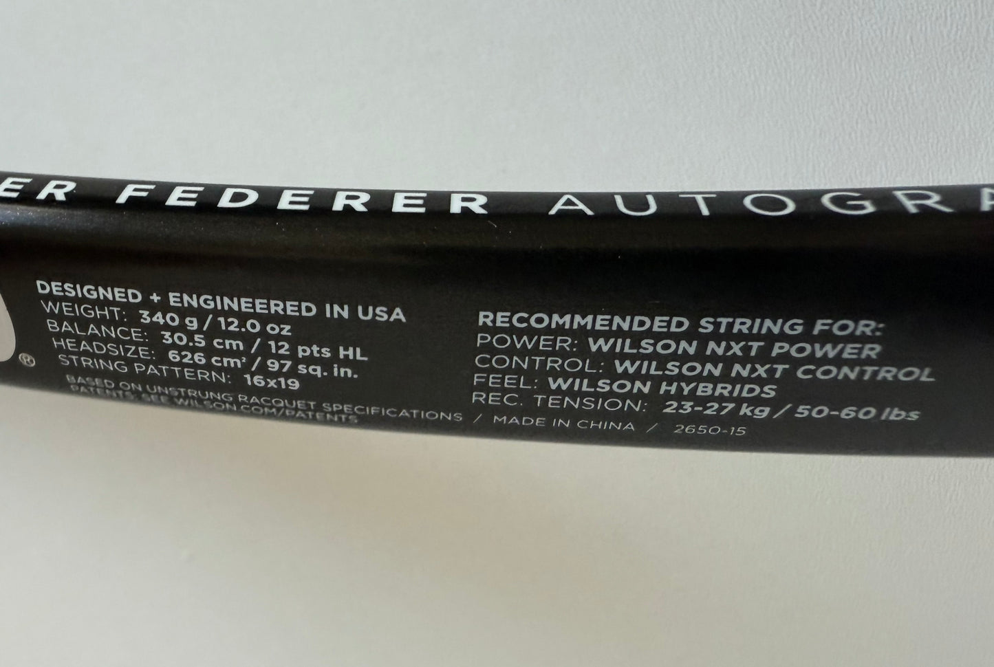 Wilson Pro Staff RF97 Autograph V10