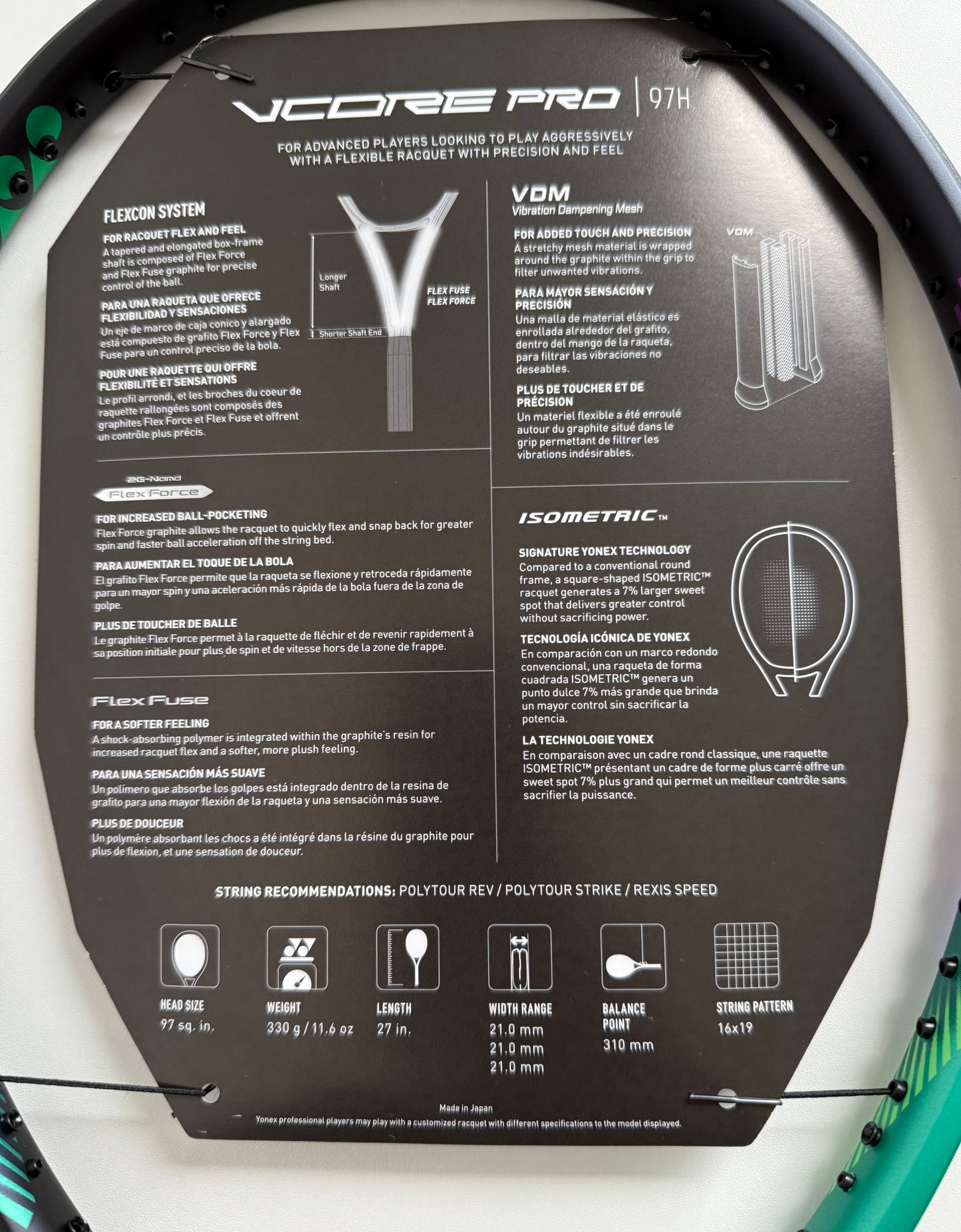 Yonex VCORE Pro 97H (2021)